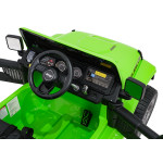 Elektrické autíčko Jeep Wrangler Rubicon Lift 4x4, 24V - zelené